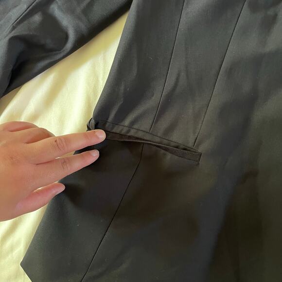 Ann Taylor Black Wool Collarless Blazer Plus Size 16 Career Office Work - Picture 7 of 13